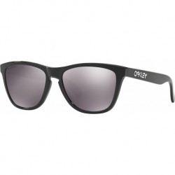 Oakley Frogskins Sunglasses Polished Black with Prizm Black Iridium Lens + Sticker