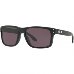 Oakley Holbrook Sunglasses Matte Black with Prizm Grey Lens + Sticker