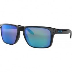 Oakley Holbrook XL Sunglasses Polished Black with Prizm Sapphire Iridium Lens + Sticker