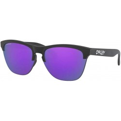 Oakley Frogskins Lite Sunglasses Matte Black with Prizm Violet Lens