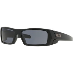 Oakley Gascan Sunglasses Matte Black with Grey Lens + Sticker