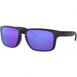 Oakley Holbrook Sunglasses Matte Black With Violet Lens