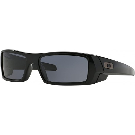 Oakley Gascan Sunglasses Polished Black with Grey Lens + Sticker