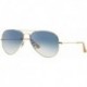Ray-Ban RB3025 Aviator Sunglasses Arista Gold w/Blue Gradient (001/3F) 3025 58mm Authentic, 58 mm