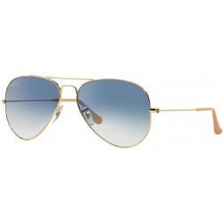 Ray-Ban RB3025 Aviator Sunglasses Arista Gold w/Blue Gradient (001/3F) 3025 58mm Authentic, 58 mm