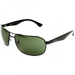 Ray-Ban Sunglasses Black Frame, Green Classic G-15 Lenses, 62MM