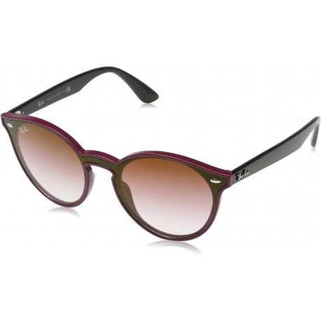 Ray Ban Unisex Sunglasses, Red Lenses Injected Frame, 37mm