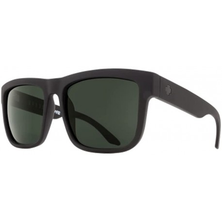 Spy Discord 673119973864 57MM Soft Matte Black / Gray Green Polarized Rectangle Sunglasses for Men + BUNDLE with Designer iWear Complimentary Eyewear