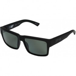 SPY Optic Montana Sunglasses Matte Black w/Happy Grey Green Polarized Lens + Case