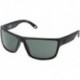 SPY Optic Rocky Sunglasses Matte Black w/HD Plus Grey Green Lens + Leash
