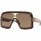 Gucci GG 0900S 002 Havana Plastic Oversized Sunglasses Brown Lens