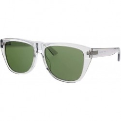 Gucci GG 0926S 003 Grey Plastic Square Sunglasses Green Lens