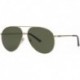 Gucci GG 0832S 002 Gold Metal Aviator Sunglasses Green Lens