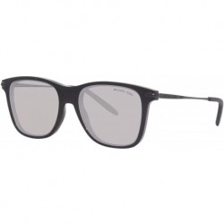 Michael Kors Reno MK2155 30046G Sunglasses Men's Black/Silver Mirror 55mm