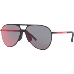 Prada Linea Rossa PRADA LINEA ROSSA SPS 51X Matte Black/Grey Blue Red 59/15/145 men Sunglasses