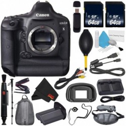 Canon 6Ave EOS-1D X DSLR Camera International Version (No Warranty) + Lens Pen Cleaner + Microfiber Cloth + Battery Grip + LP-E6N Replacement Lithium