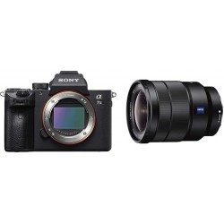 Sony a7 III ILCE7M3/B Full-Frame Mirrorless Interchangeable-Lens Camera with 3-Inch LCD, Black with Sony 16-35mm Vario-Tessar T FE F4 ZA OSS E-Mount L