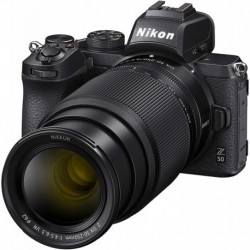 Nikon Z50 + Z DX 16-50mm + Z DX 50-250mm Mirrorless Camera Kit (209-point Hybrid AF, High Speed Image Processing, 4K UHD Movies, High Resolution LCD M
