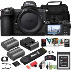 Nikon Z 7II Mirrorless Digital Camera (Body Only) (1653) USA Model + 64GB XQD Card + EN-EL15c Battery + Corel Software + Case + HDMI Cable + Card Read
