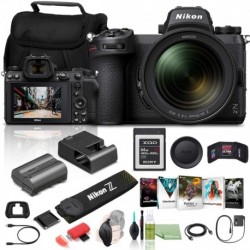 Nikon Z 7II Mirrorless Digital Camera 45.7MP with 24-70mm f/4 Lens (1656) USA Model + 64GB XQD Card + Corel Photo Software Photo Software + Case + HDM