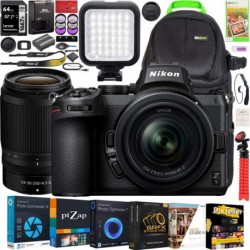 Nikon Z5 Mirrorless Full Frame FX Camera 2 Lens Kit with 24-50mm f/4-6.3 + 50-250mm f/4.5-6.3 DX VR Bundle with Deco Gear Photography Backpack + Photo
