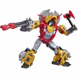 Transformers Bumblebee Cyberverse Adventures Toys Deluxe Class Dinobot Slug Action Figure, Blaster Fire Fury Action Attack, 5-inch