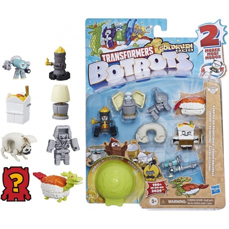 Figura Transformers Toys BotBots Series 5 Hibotchi Heats 8-Pack - Mystery 2-in-1 Collectible Figures! Kids Ages 5 and Up (Styles and Colors May Vary) by Hasb