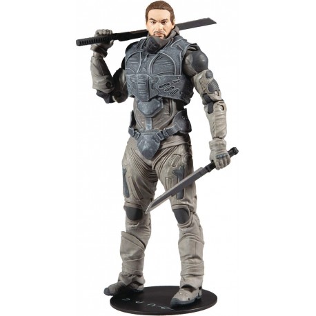 McFarlane Toys Dune Duncan Idaho 7-inch Action Figure with Build-A Glossu 'Beast' Rabban Figure Parts, Multicolor