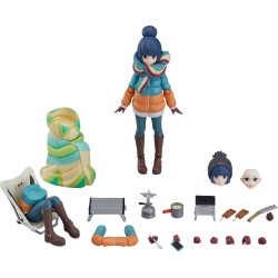 Max Factory Laid-Back Camp: Rin Shima Figma DX Edition Action Figure Multicolor M06799