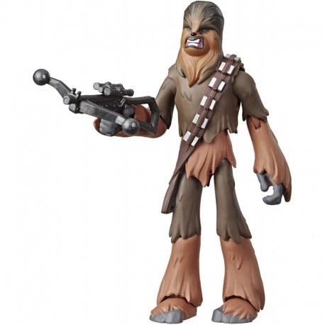 Star Wars Galaxy of Adventures The Rise of Skywalker Chewbacca 5"-Scale Action Figure Toy with Fun Action Move