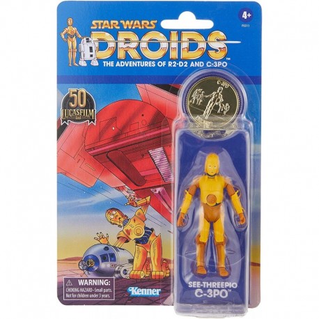 Star Wars DROIDS Vintage Collection See-Threepio Action Figure [C-3PO]