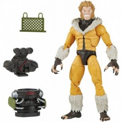 Marvel Legends Series X-Men Sabretooth Action Figure 6-Inch Collectible Toy, 3 Build-A-Figure Part