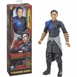 Marvel Hasbro Titan Hero Series Shang-Chi and The Legend of The Ten Rings Action Figure 12-inch Toy Wenwu for Kids Age 4 and Up , Black