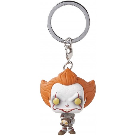 Funko Pop! Keychains: It 2 - Pennywise with Beaver Hat, Multicolor
