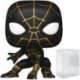 Marvel: Spider-Man: No Way Home - Spiderman in Black and Gold Suit Funko Pop! Vinyl Figure (Bundled with Compatible Pop Box Protector Case)