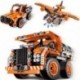 AoHu STEM Toys Building Sets for Boys 8-14, 3 in 1 Dump Truck/Transport Truck/Airplane Construction Engineering Kit STEM Projects for Kids Ages 6 7 8