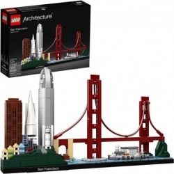 LEGO Architecture Skyline Collection 21043 San Francisco Building Kit Includes Alcatraz Model, Golden Gate Bridge and Other San Francisco Architectura