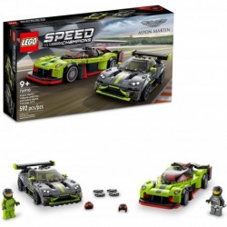 LEGO Speed Champions Aston Martin Valkyrie AMR Pro and Aston Martin Vantage GT3 76910 Building Kit for Kids Aged 9+ (592 Pieces)