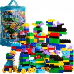 Dimple Large Blocks for Toddlers/Kids Stackable, Multi-Colored, Interlocking Toys Safe, Non-Toxic Plastic Bright Colors, Waterproof Boys and Girls Age