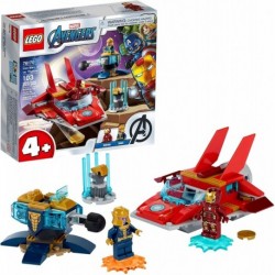 LEGO Marvel Avengers Iron Man vs. Thanos 76170 Cool, Collectible Superhero Building Toy for Kids Featuring Marvel Avengers Iron Man and Thanos Minifig