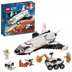 Lego City Space Mars Research Shuttle 60226 Space Shuttle Toy Building Kit with Mars Rover & Astronaut Minifigures, Top Stem Toy for Boys & Girls (273