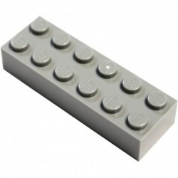 LEGO Parts and Pieces: Light Gray (Medium Stone Grey) 2x6 Brick x20