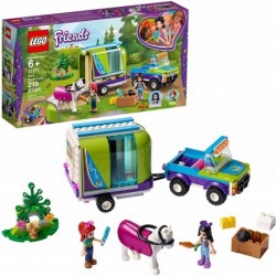 LEGO Friends Mia's Horse Trailer 41371 Building Kit with Mia and Emma Mini Dolls Includes Toy Truck, Horse, and Rabbit for Creative Play (216 Pieces)