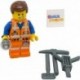 LEGO Movie: Construction Worker Emmet with Flashlight and Tools