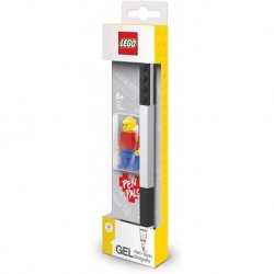 IQ Lego Stationery Pen Pal - Lego Black Gel Pen and Classic Minifgure