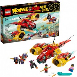 LEGO Monkie Kid: Monkie Kid's Cloud Jet 80008 Aircraft Toy Building Kit (529 Pieces)
