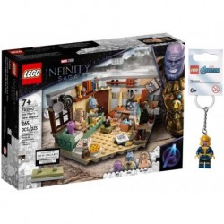 Lego Marvel Studios 76200 The Infinity Saga: Bro Thor's New Asgard + Thanos Keychain Exclusive Bundle
