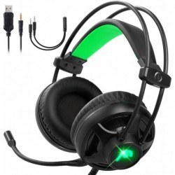 Fosmon Gaming Headset with Microphone & Volume Control, 3D Surround Strong Bass Over Ear Headphone with Ergonomic Headband Compatible with Xbox PS4 PS