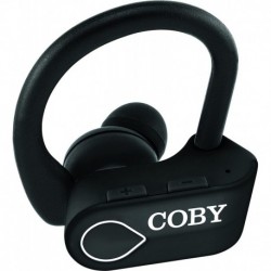 COBY True Wireless Sport Earbuds, Black