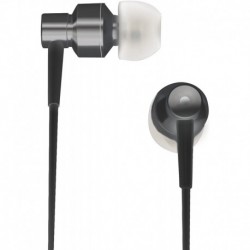 Coby CVEM87 Stereo Earphones with Microphone for iPhone - Black